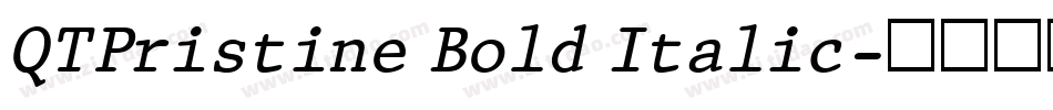 QTPristine Bold Italic字体转换